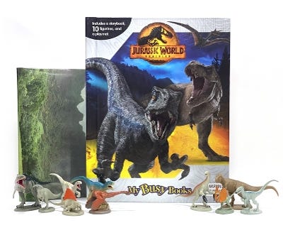 Jurassic World: My Busy Books (with Storybook, 10 Figurines And A Playmat)