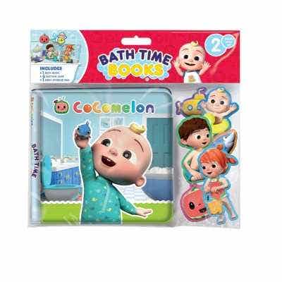 Moonbug Cocomelon Bathtime Book (eva) (with Suction Cups And Mesh Bag)