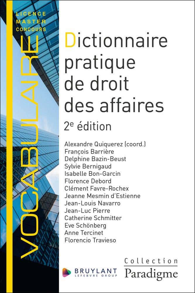 Dictionnaire Pratique de Droit des Affaires