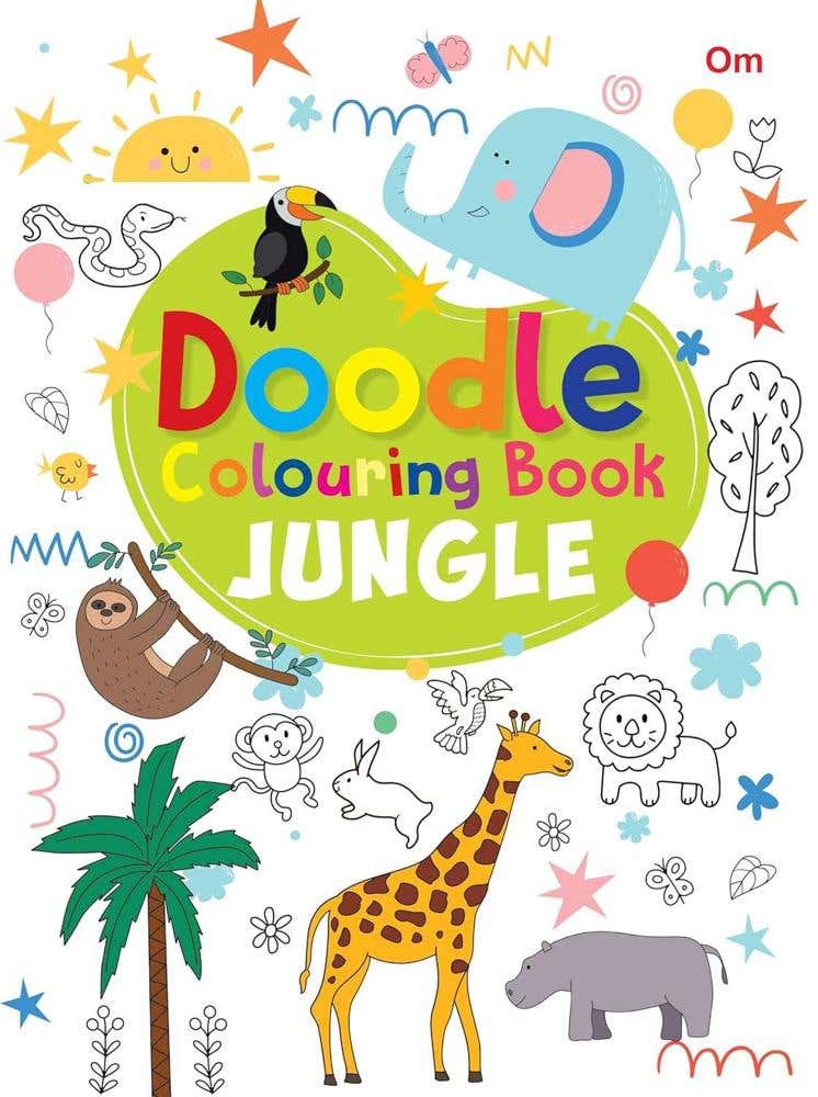 Doodle Colouring Book Jungle