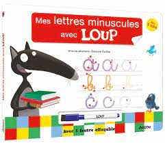 Livre Ardoise Loup - Les Lettres Minuscules