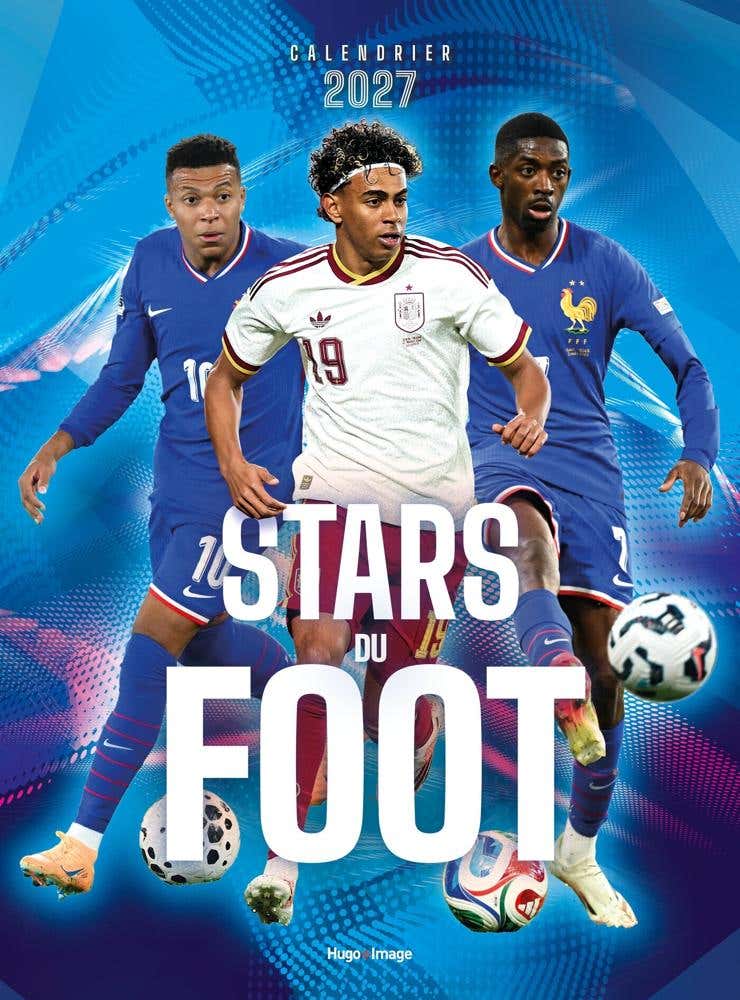 Calendrier Mural Stars du Foot 2027